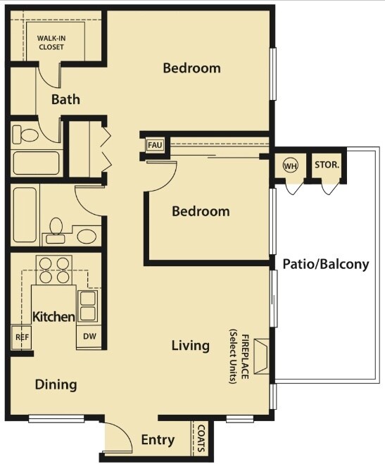 E2 - 2X2 890 UP FP 3005 floor plan